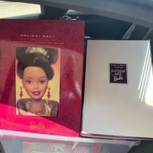 Holiday ball and angel strings Barbies